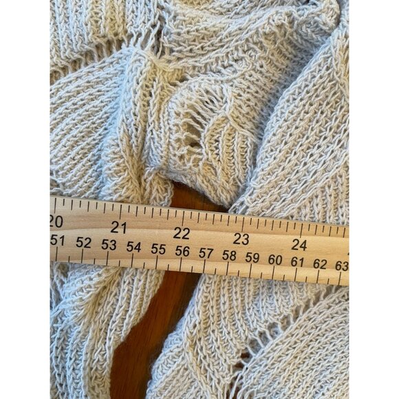 Anthropologie Staring at Stars Chunky Knit Open Weave Sweater Long Sleeve Comfor - Picture 4 of 8